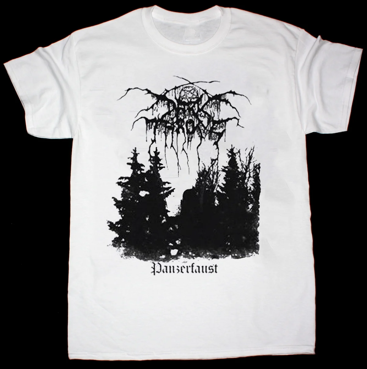 Rare Darkthrone Band Cotton Short Sleeve Basic White All Size T-Shirt S5060