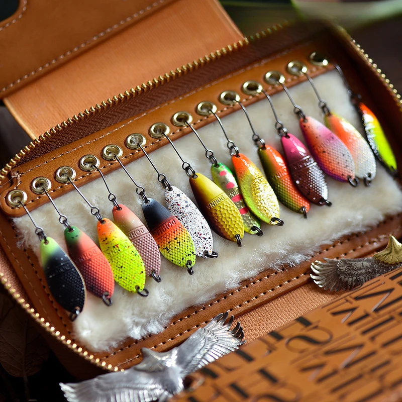 Mountain Trout 2.5g Colorful Horse Mouth Trout Rainbow Trout Army Fish Luya Sequined Pure Copper Lure Bait, Stream Bait