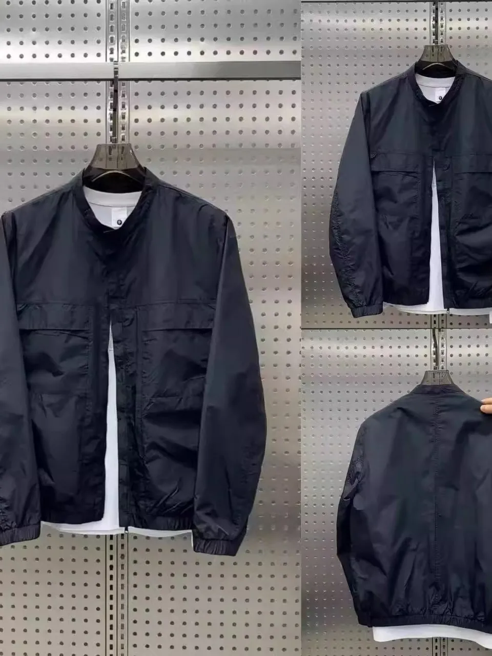 

Повседневная японская куртка-бомбер с воротником хенли для работы, весна-осень, универсальная, с бейсбольным воротником, легко сочетающаяся с другими предметами гардероба, верхняя одежда Haome