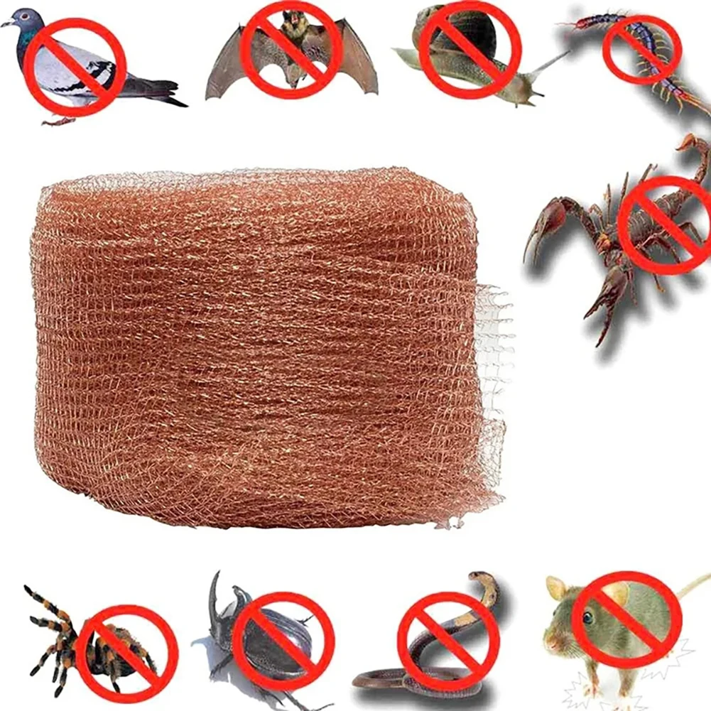 

3/6/9m 100% Pure Copper Mesh Rodents Pest-Control Wire Mesh Roll Mouse Hole Filler
