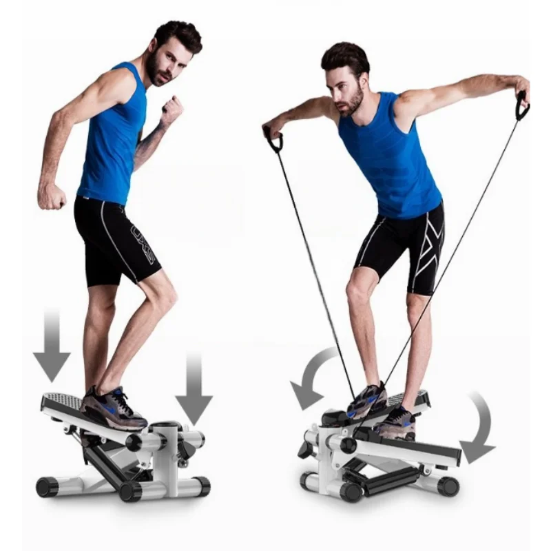 Portable Home Stepper Mini Hydraulic Rope Stepper Multi-functional Indoor Silent Fitness Equipment Without Installation