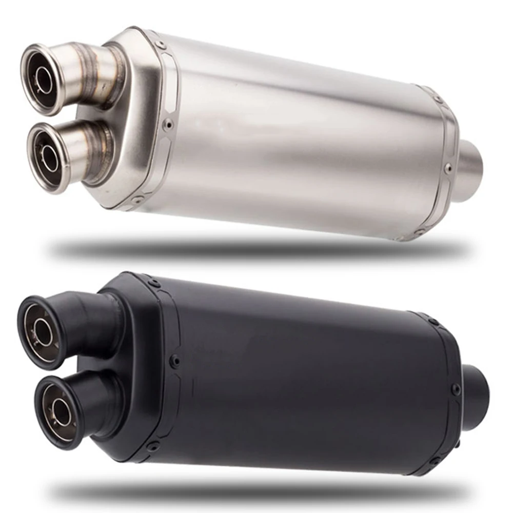 

Глушитель выхлопа мотоцикла Dual Escape с правой стороны и лазером DB Killer для G310R R1200GS Z1000 Z900 Z400 cb190 51 мм Универсальный