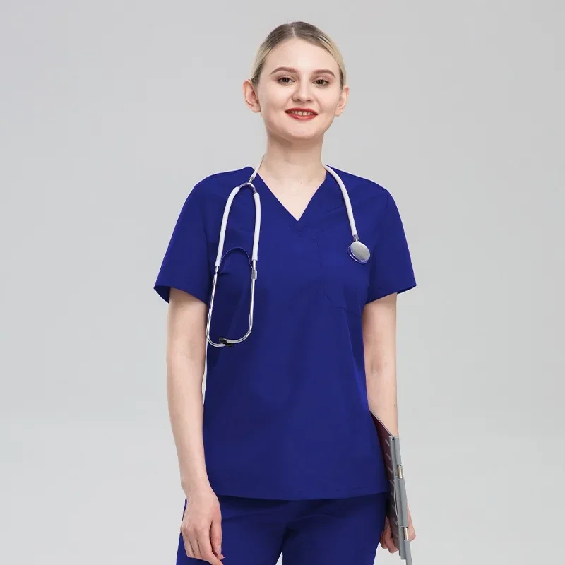 مآزر مستشفى الأسنان لغرفة العمليات، ملابس غسيل اليدين، بدلة فرك مرنة سريعة الجفاف للأطباء والممرضات