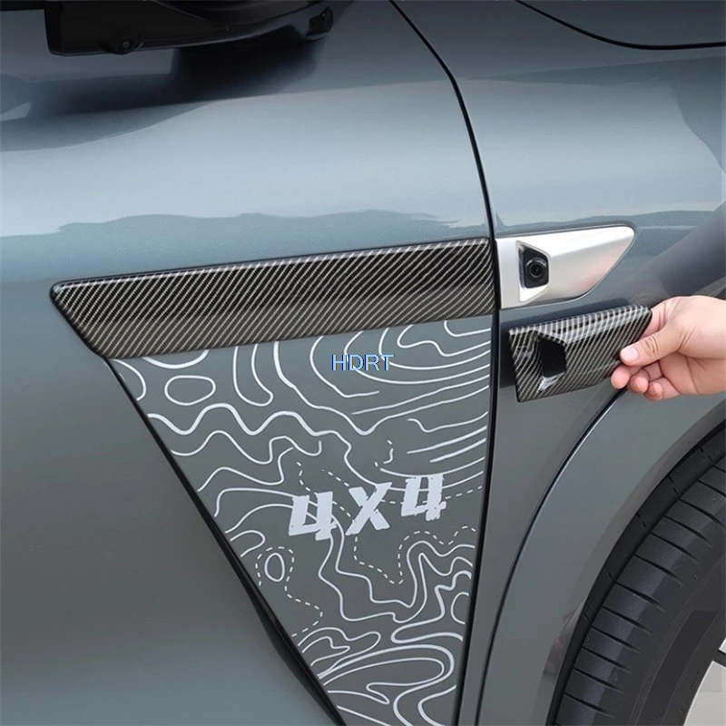 ل BYD سيليون 8/أسد البحر 8/تانغ L 2025 + نمط السيارة الباب الأمامي درابزين لوحة أوراق علامة جانبية ملحقات الكاميرا ملصق خارجي #1