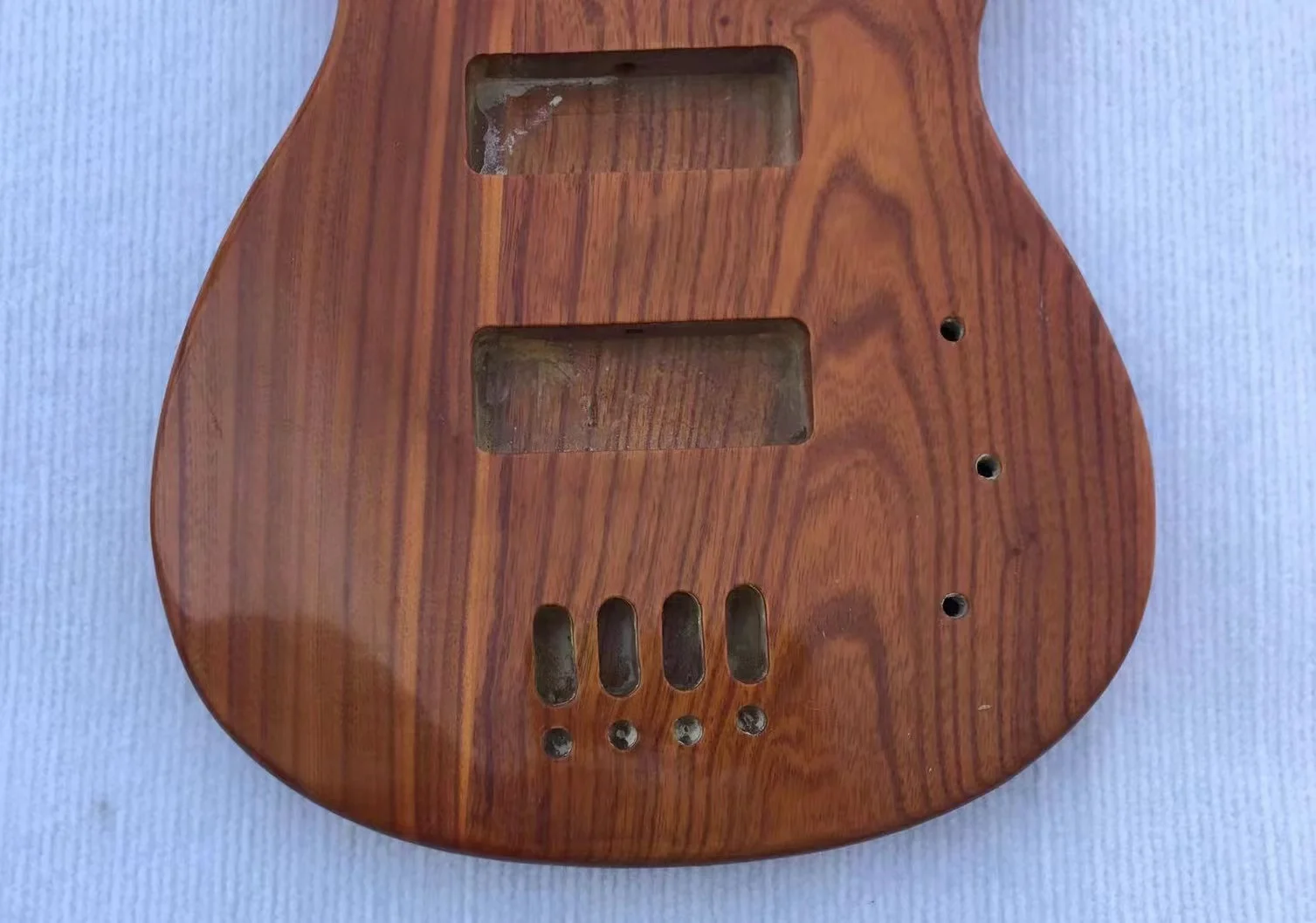 DIY 4 Strings Electric Bass Body Ash wood Guitar Bodies in Stock Discount 1321B