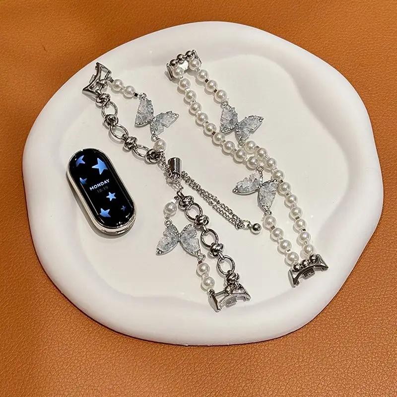 سوار الفراشة الجديد سوار الصيف العصري مناسب لسوار Xiaomi الجديد 9pro حزام Redmi Watch 5 المصنوع يدويًا