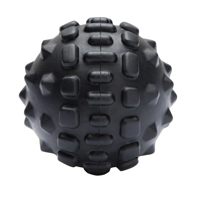 1 Uds. Bola de masaje duradera punto de disparo deporte Fitness mano pie alivio del dolor fascitis Plantar aliviador erizo bolas grandes negro
