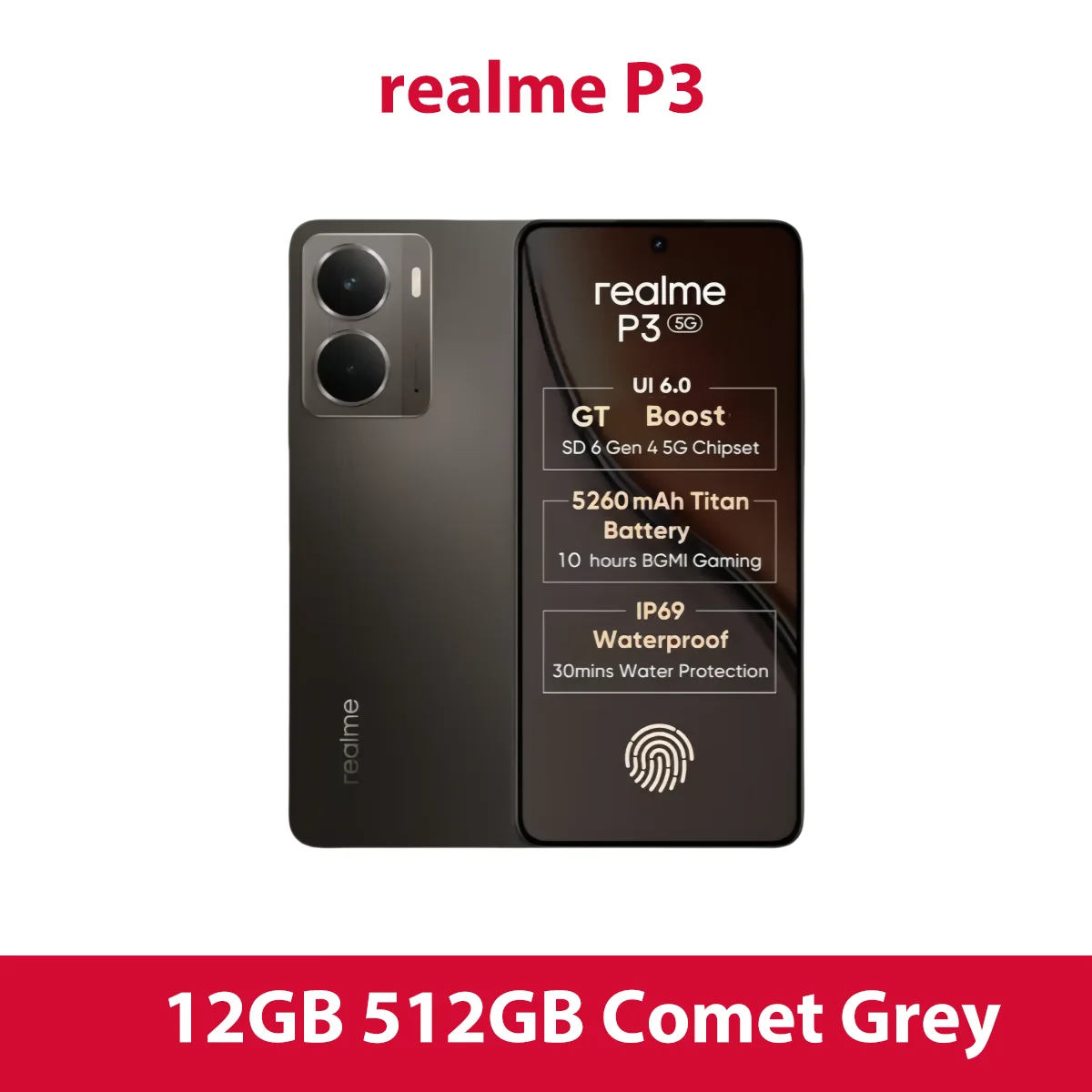 realme P3 5G Smartphone Global Version Snapdragon 6 Gen 4 120Hz