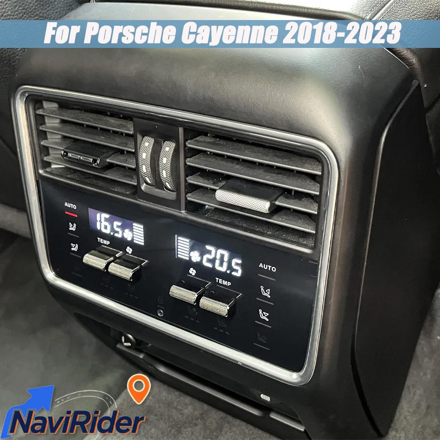Rear Seat AC Panel For Porsche Cayenne 2018-2023 AC Board Climate Control Air Conditioner Car Accessories Air Conditioning Panel