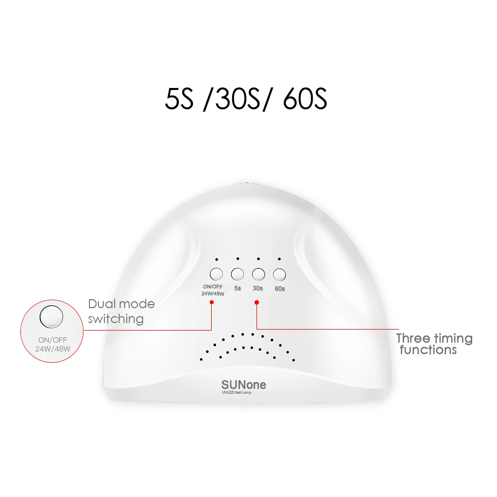 スマートUV LEDネイルランプ,48W, 36 LED,あらゆるタイプのネイル用,マニキュア,太陽光,赤外線センサー,アートツール