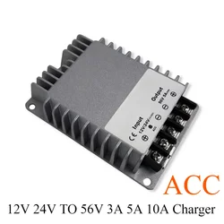 12V 24V To 56V 3A 5A 10A Boost DC DC Power Converter Battery Charger Step Up Voltage Power Supply Module for RV Charging Lifepo4