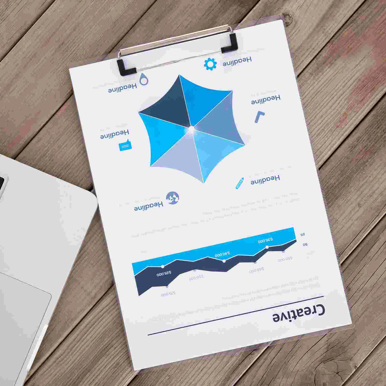 Topper Blocker Clipboard Clips Mountable Plate Clamp Stickers Silver File Plates