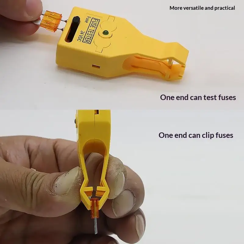 1PC Auto Car Fuse Type Tester Checker Puller Kit Removal Tool With Green LED Indicator Light Car Accessories 1PC