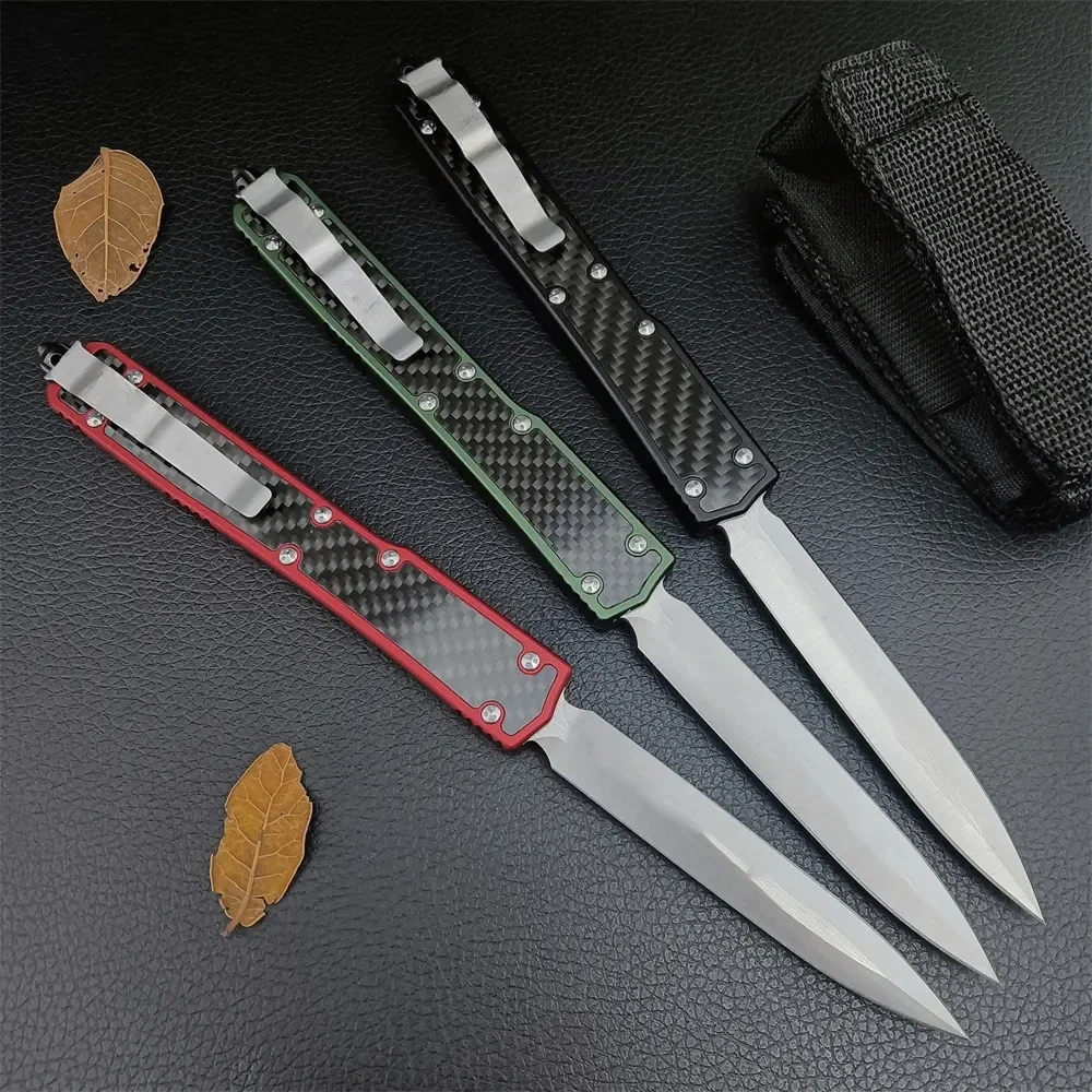 Pocket Folding Knife D2 Blade Aluminum Alloy Handle Outdoor Portable Camping EDC Self-defence Survival Combat Multitools Knives