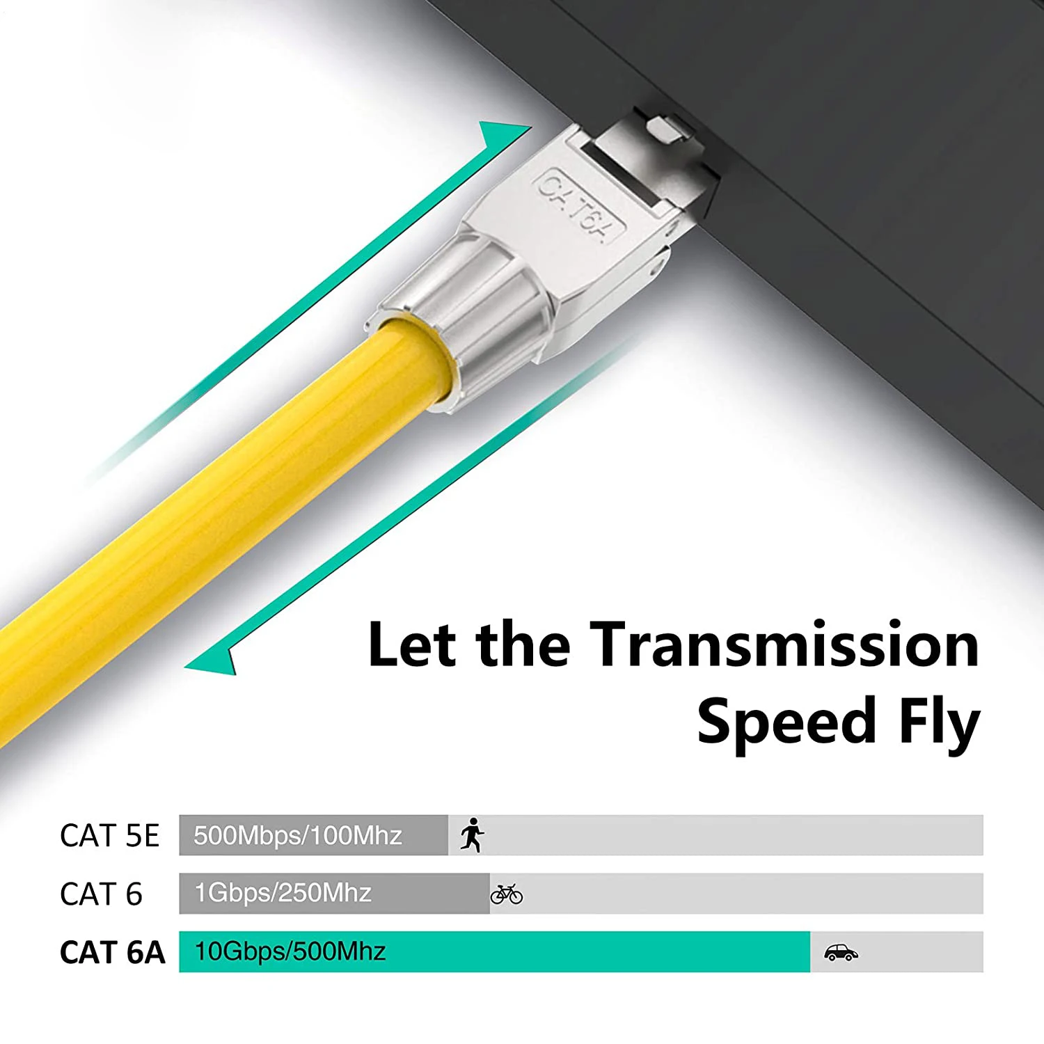 ZoeRax-enchufe de terminación de campo sin Toolless, blindado (STP), PoE ++ (4PPoE), conector macho Modular RJ45, Cat6A, Cat7, Cat8