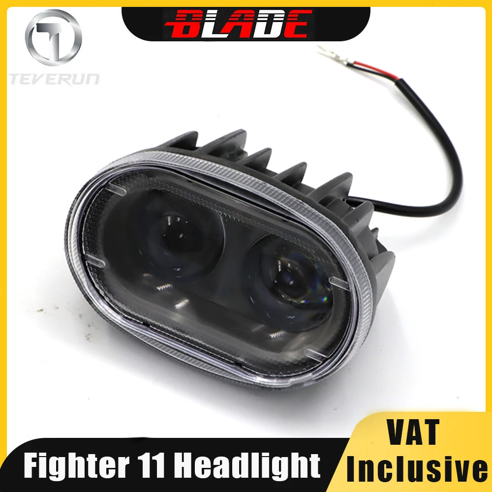 Original Headlight For Teverun Fighter 11+ Electric Scooter Fighter 11 Front Light E-scooter Headlamp Fighter Front Lamp Parts