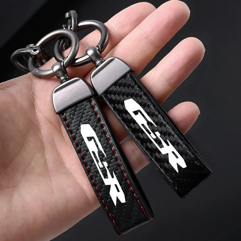 Keyrings For SUZUKI GSR 750 GSR 600 400 GSR600 GSR400 GSR750 Key Ring Keys Strap Leather Keychain Men Car Personality Motorcycle - view 5