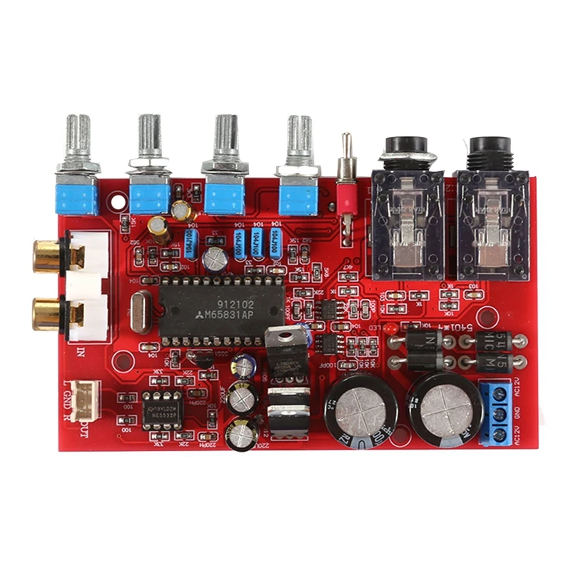 YJ0026-OK Preamp Board 2X3300UF Filter Capacitor 1.6mm Thickness PCB Board AC12V-15V Dual Voltage Module