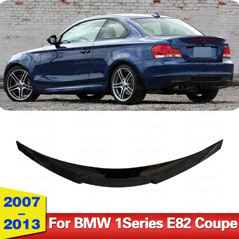 

For BMW E82 125i 128i 135i M1 120i 120d Coupe 1 Ser 2007-2014 PSM Style Car Rear Trunk Lip Spoiler Wing Rear Boot Spoiler Tuning