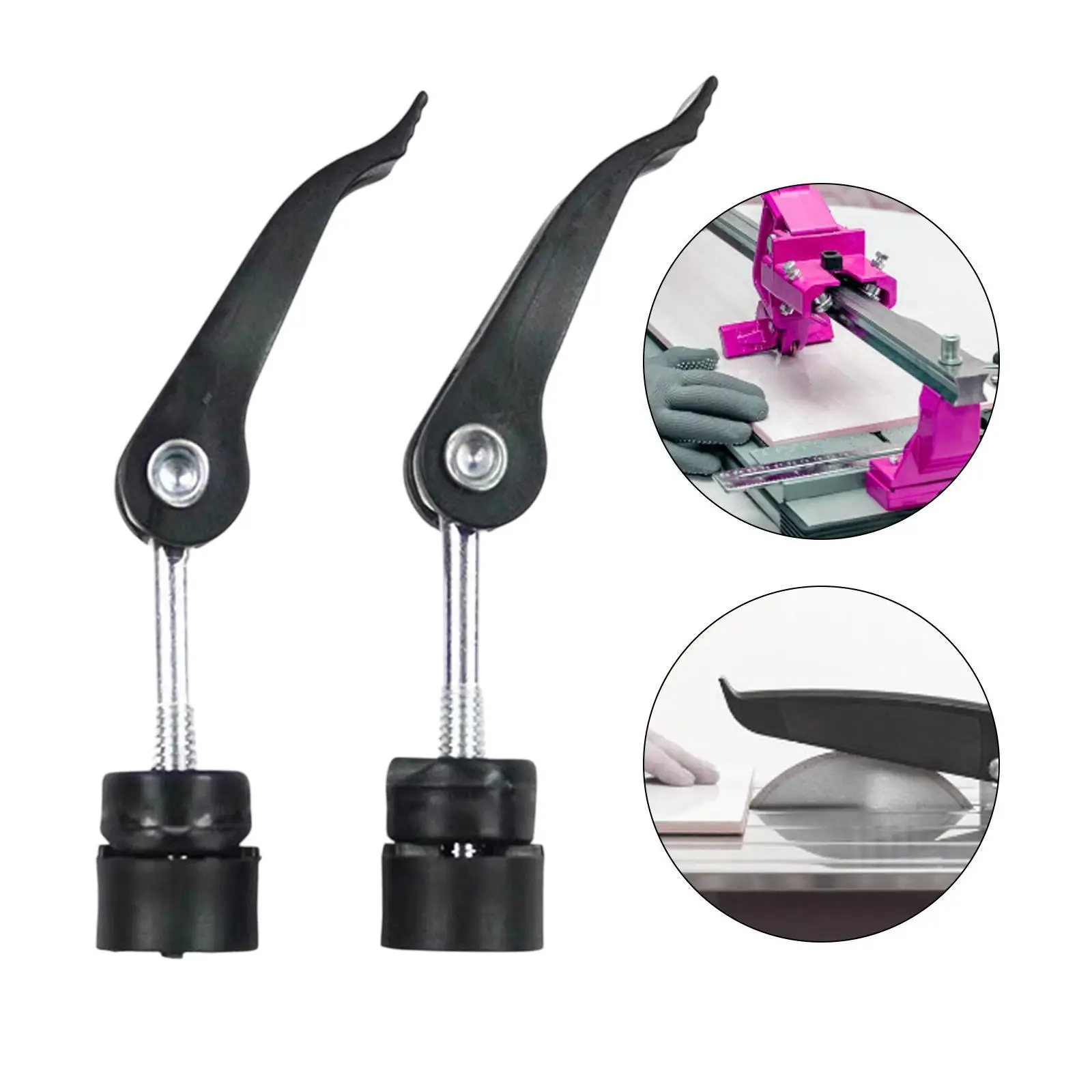 

2Pcs Quick Press Screw for Tile Cutter Spare Parts Replaces Cutter Parts for Cutting Machine Quick Release Clamp Tile Pusher