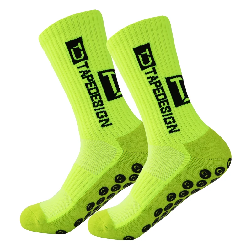 Calcetines deportivos de fútbol, medias de goma antideslizantes para ciclismo, correr, Yoga, baloncesto, 38-45 colores