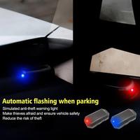 Mini LED Solar Power Car Warning Light Night Security Strobe Simulated Wireless Dummy Lamp Alarm Alarm Lamp Anti-Theft Ca N8C2