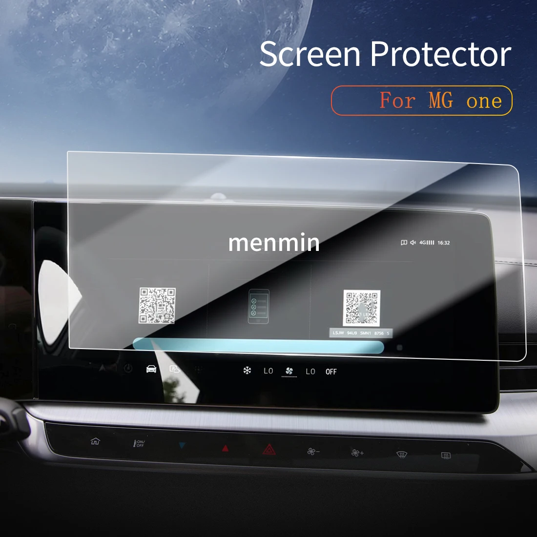 

Car Stickers Dash Carplay Mirror Screen Protector Display Tempered Glass Protective Film Vehicle For25 MG one