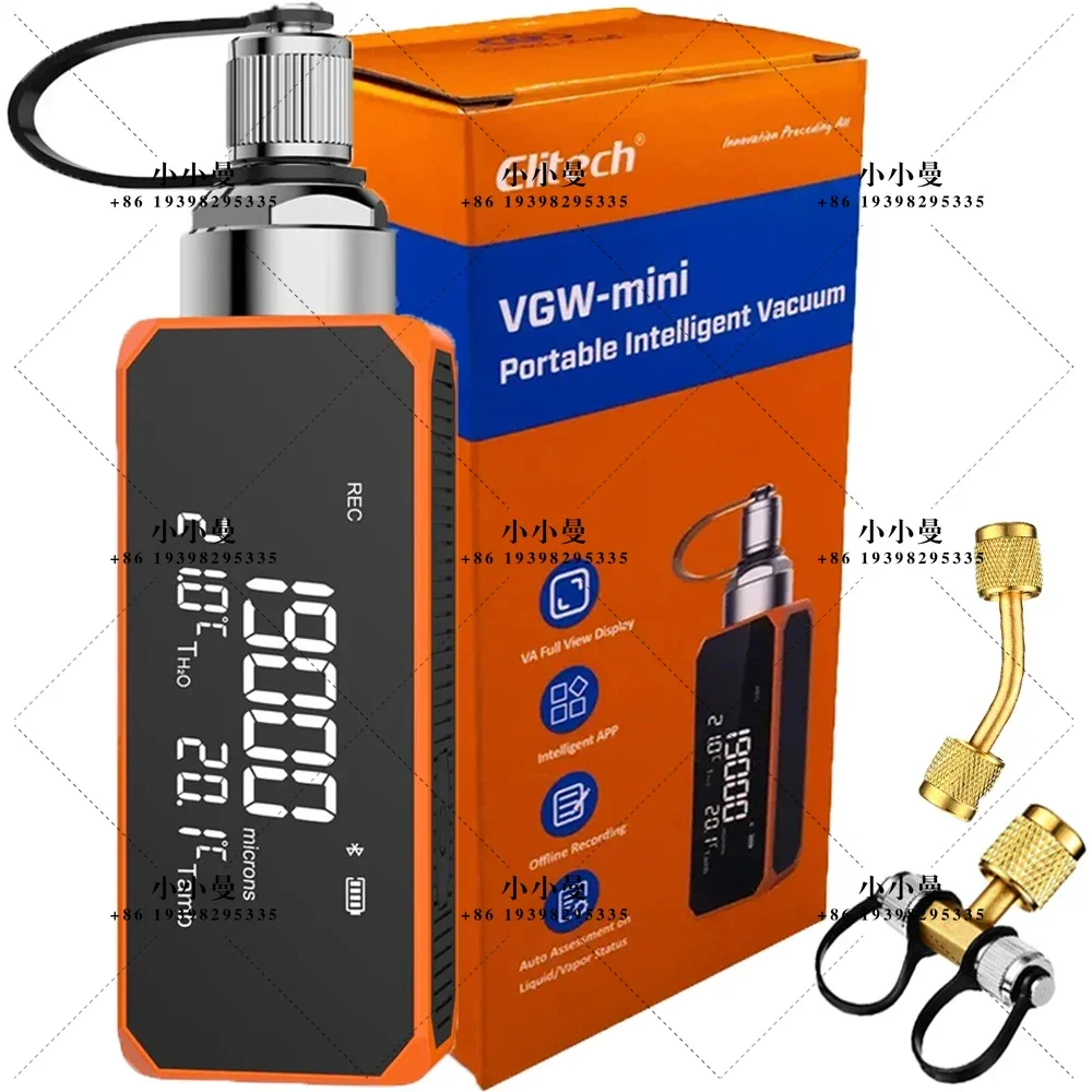 Smaller VGW-mini Industrial OEM Rechargeable Digital Vacuum Gauge with Micron Accuracy for Refrigerant Testing