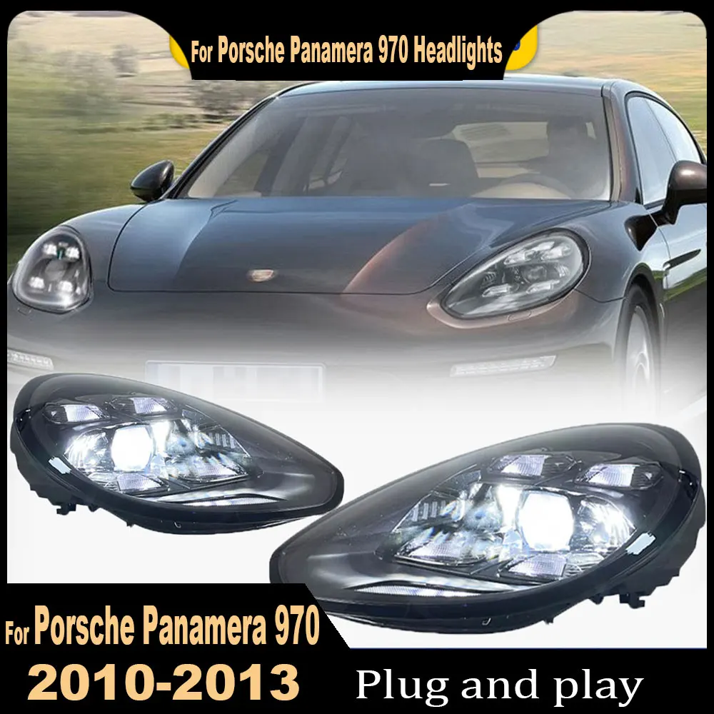 Car Headlights For Porsche Panamera LED Headlights 2010 2011 2012 2013 970 970.1 Laser Matrix Headlamps Plug and Play 2PCS