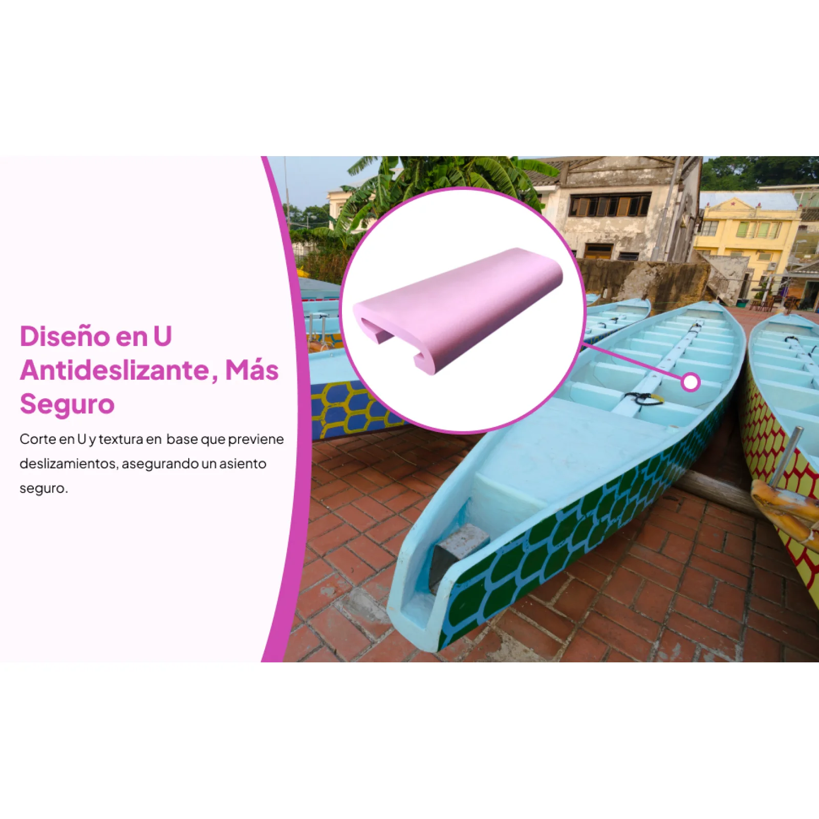 

High Elastic EVA Boat Paddle Seat Non Slip Shockproof Cushion Pad for Outdoor Canoe Kayak Office Chair Bleachers