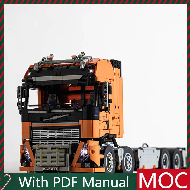 

New 3090 PCS MOC Orange FH16 750 Truck Model Modular DIY Set Building Blocks Kids Assembly Display Toys Festival Surprise Gift