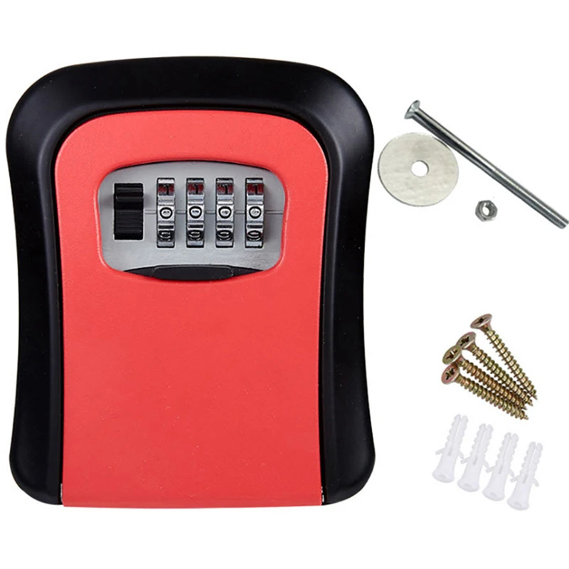 Password Key Box Decoration Key Code Box Key Storage Lock Box Wall Mounted Password Box Outdoor Key Safe Lock Box