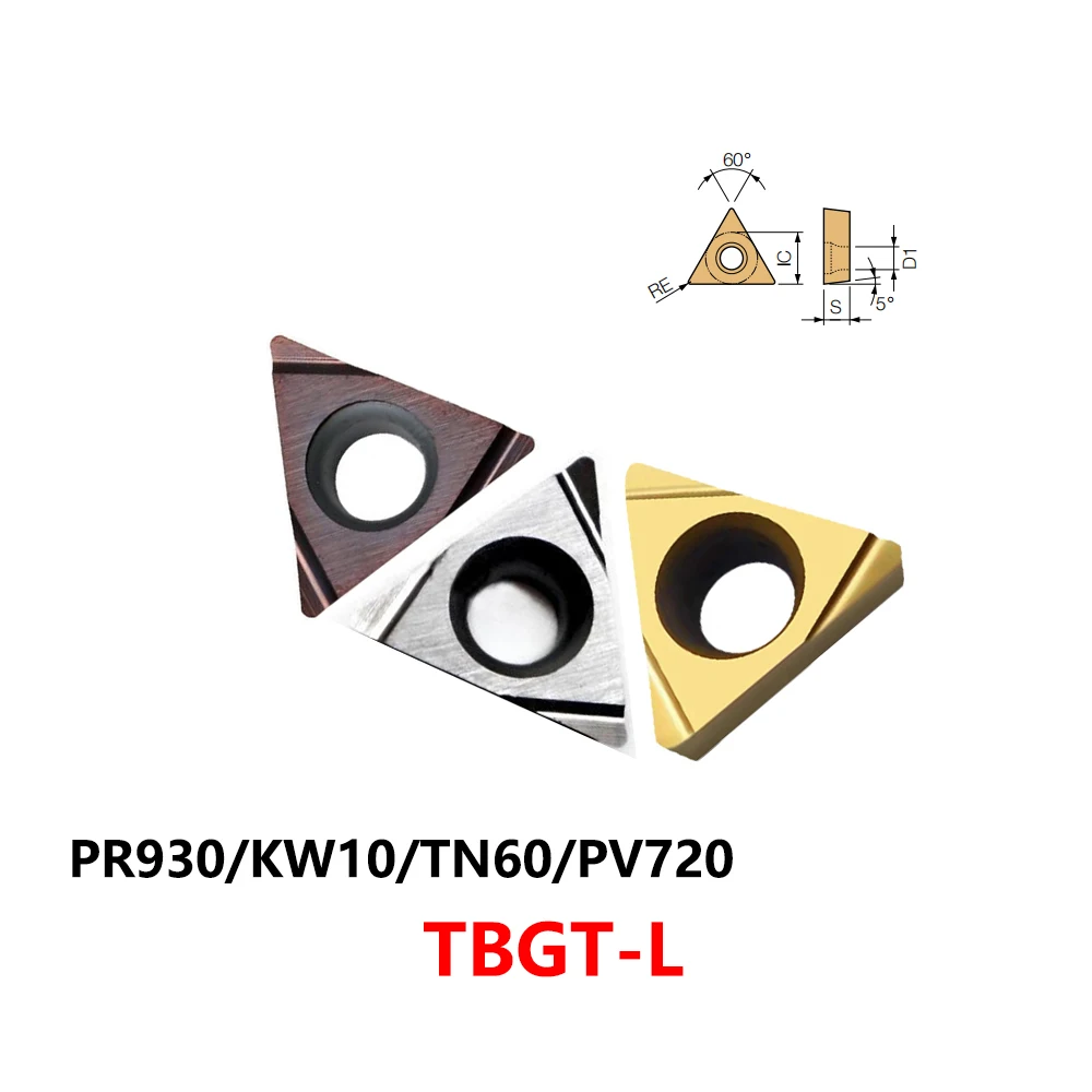 

Original TBGT060101 TBGT060102 TBGT060104 L PR930 KW10 TN60 PV720 Carbide Inserts TBGT CNC Lathe Cutter TBGT060102L TBGT060104L