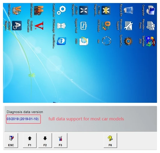 Windows 7 Software V03/2019 for MB Star C4 C5 In 320g HDD Full Data Diagnostic Programming Works On 90% Laptops