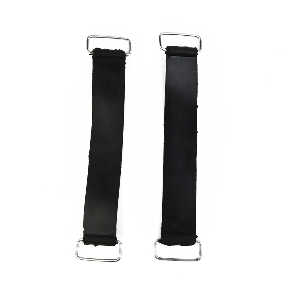 2pcs Motorcycle Rubber Battery Strap Holder Belt 18-23cm Battery Fixing Straps Applicable To All Motorcycles, Tricycle