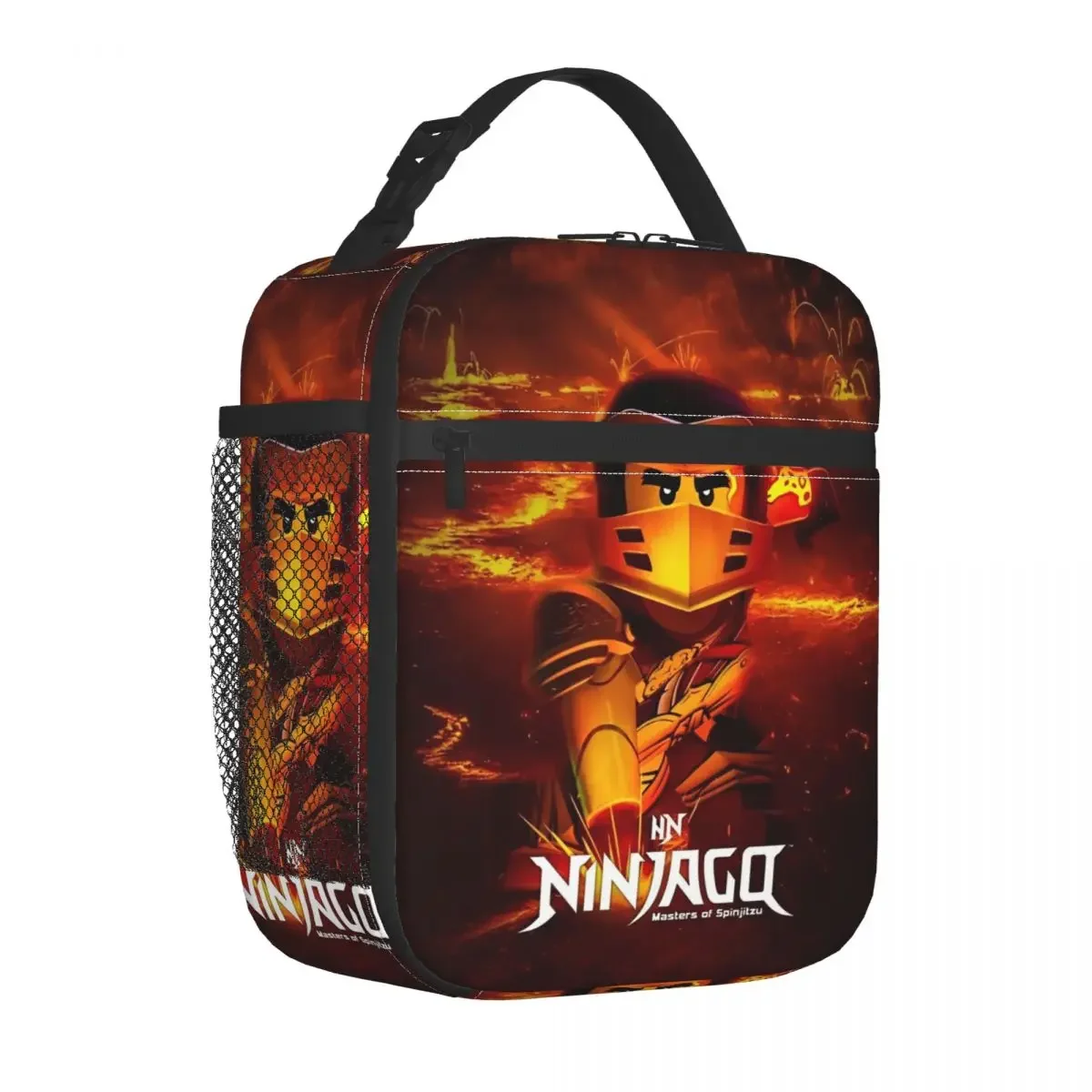 Ninja Warrior Ninjagos Insulated Lunch Bags Large Meal Container Cooler Bag Tote Lunch Box Work Outdoor Men Women