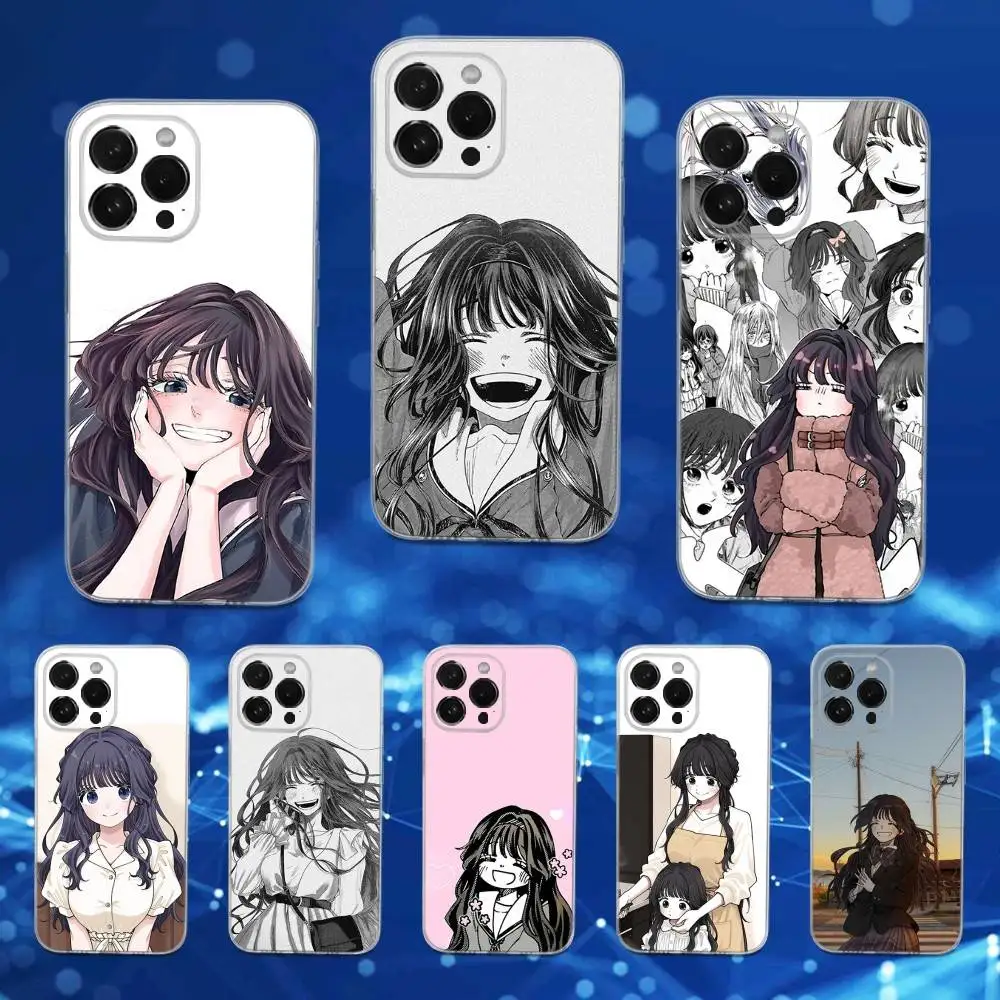 

Cute K-Kaoruko W-Waguri Phone Case For iPhone 16,15,17,14,13,12,11 Pro,Max,Plus,X,XS,XR,SE,Mini Transparent Soft Cover