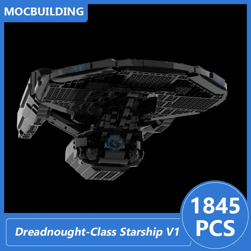 Dreadnought-Class Starship V1 Model Moc Building Blocks Diy Assemble Bricks Educational Creative Collection Toys Gifts 1845PCS