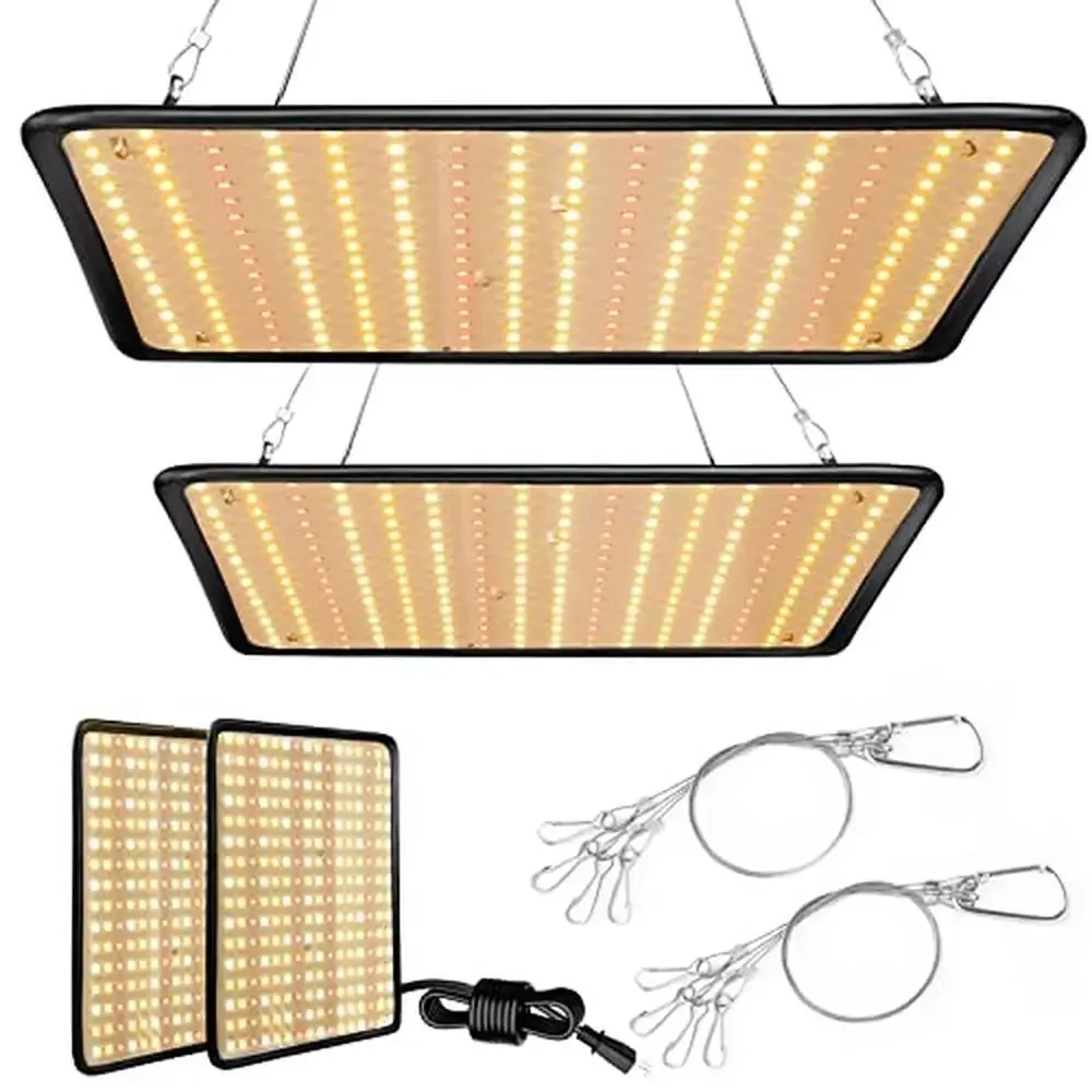 200W LED Grow Light Full Spectrum Plant Growing Lamp Indoor Cultivation Greenhouse Grow Tent Bright Lightweight Efficient Easy