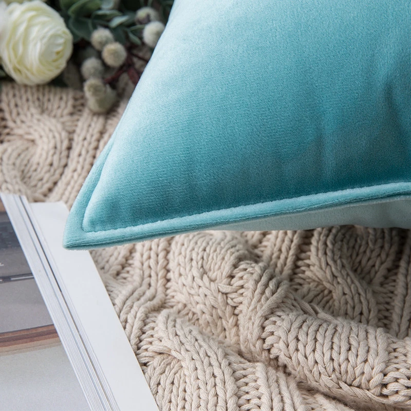 2 Stück weiche, mauvefarbene Luxus-Samt-Kissenbezüge zum Valentinstag, 50 x 50/45 x 45/30 x 50 cm, romantische Kissenhüllen für Wohnzimmer, Couch, Bett – Detail 2