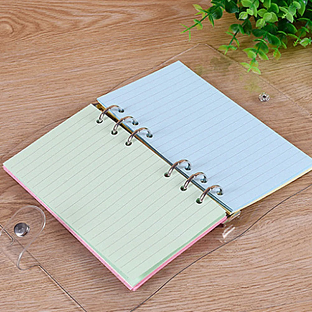100 pezzi di ricariche per notebook a fogli mobili A5 inserti di carta staccabili scrittura liscia planner ricarica raccoglitore a 6 fori carta di ricambio