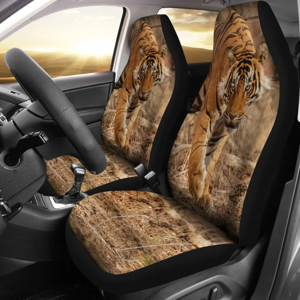 

Amazing Gift Ideas For Tiger Lovers Car Seat Covers 212503,Pack of 2 Universal Front Seat Protective Cover