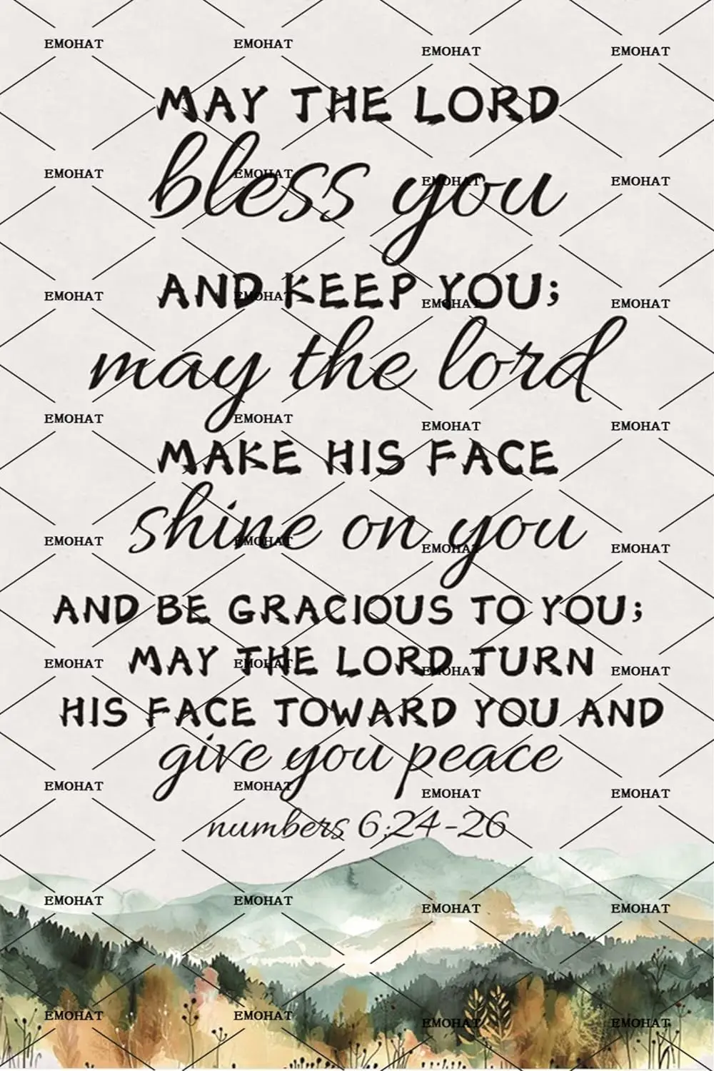 Оловянная металлическая табличка христианские вдохновляющие знаки, пусть Господь благословит вас и сохранит христианские знак благословения, религиозный христианский Библ