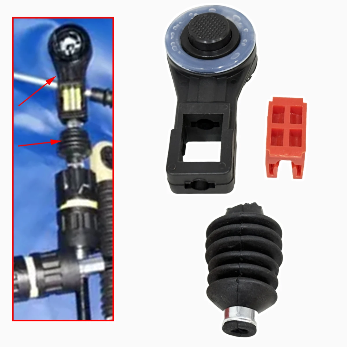 

For Ford C-Max 2004-2010 Gear Cable Collet Gaiter Gearbox Lever Joint End Rod Sealing Connect Sleeve Bushing Linkage Repair Kit