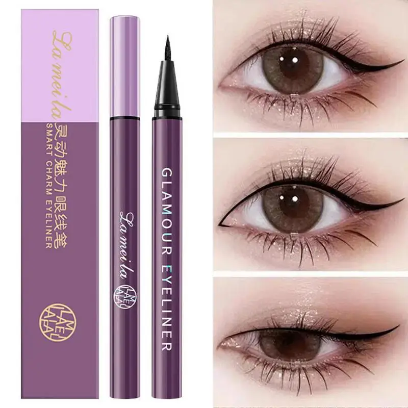 Waterproof Matte Black Liquid Eyeliner Korean Makeup For Women Quick Dry Smooth Eye Liner Long Last Lower Eyelash Pen Cosmetics