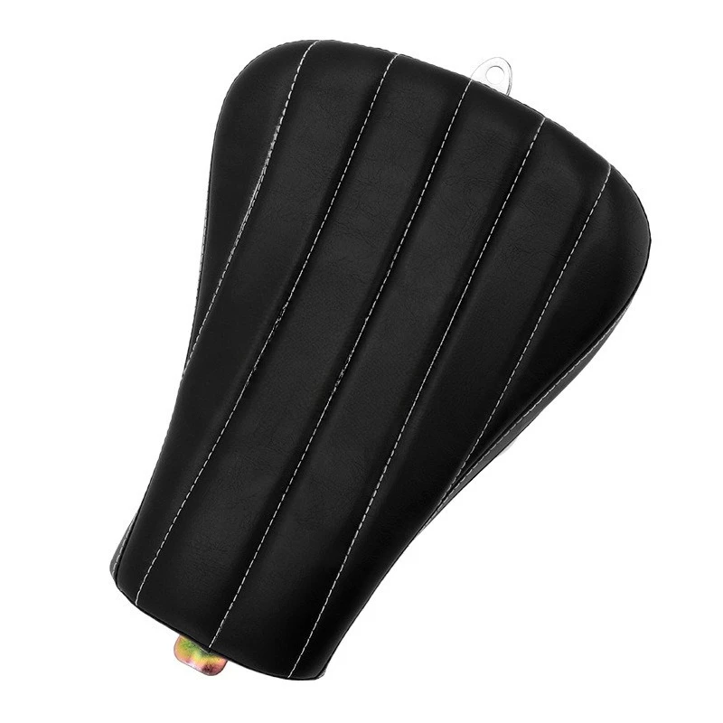 Motorcycle accessories: White-stitched front seat cushion/pack for Harley X48 XL1200 2010-2015