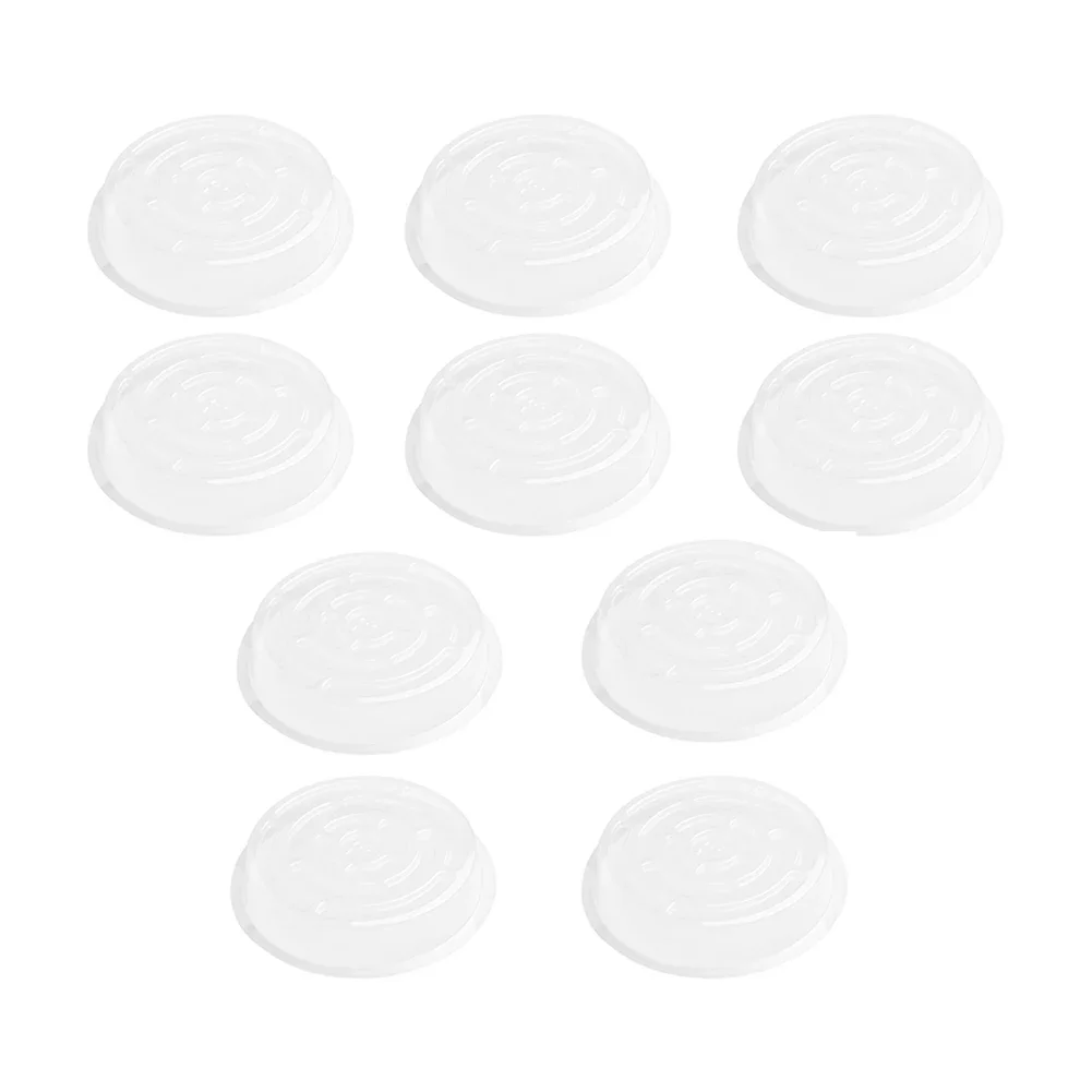 10× Flower Pot Mat Flower pot mat Exquisite Garden Plant Saucer Drip Tray Transparent Container PET Clear Snack