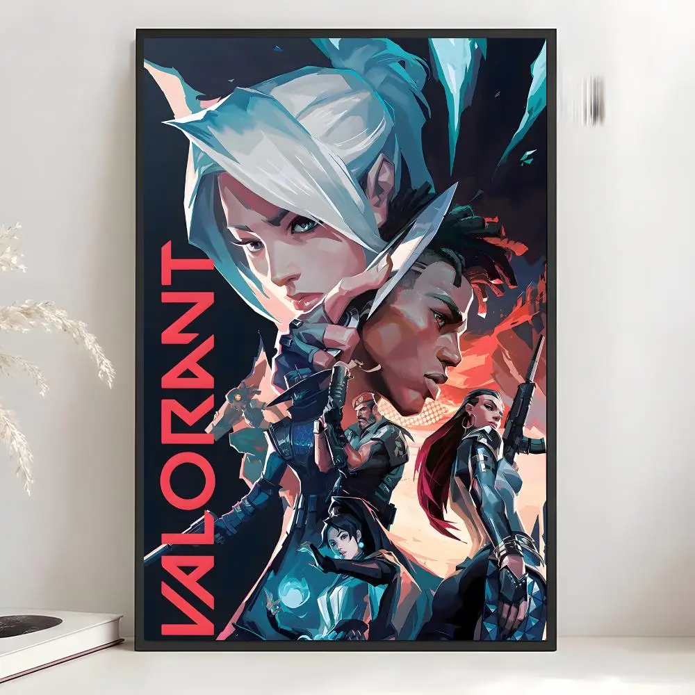 Shooter Game Valorant Poster Art Wall Decor, Indoor Outdoor for Collectors