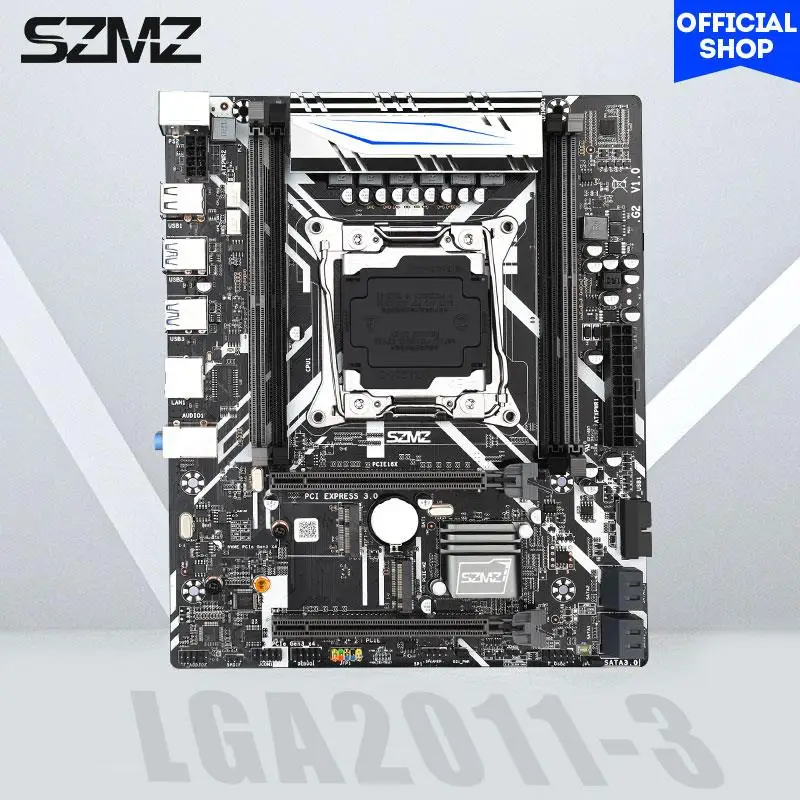 Go! SZMZ M-G2 Motherboard LGA 2011 V3 supports 4 DDR4 RAM NVME M.2 LGA2011-3 placa mae kit xeon