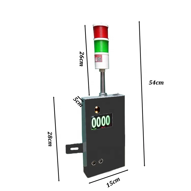 Shopping mall entrance control metal detect non contact temperature detect machine